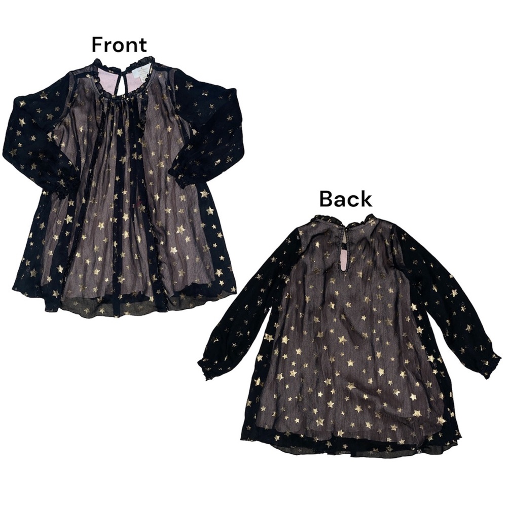 Kate Spade Black and Gold Star Kids Dress